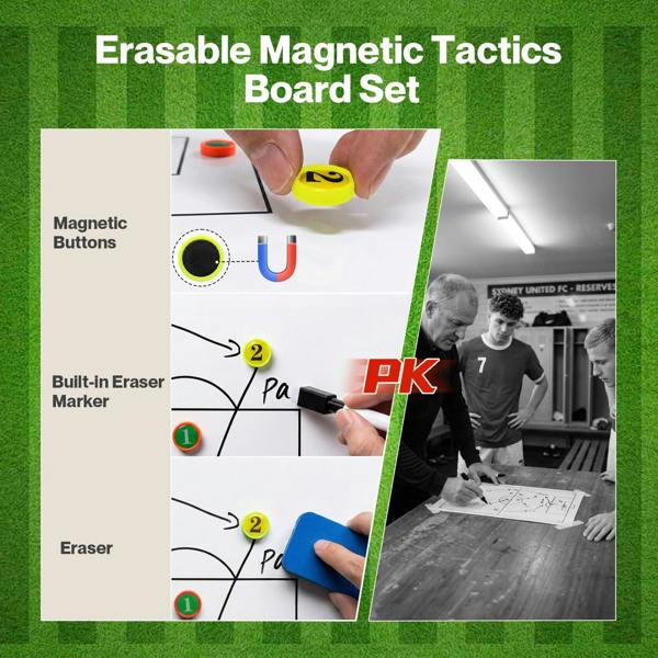 Centra Magnetic Football Tactics Board Double Sided Soccer Coaching Clipboard Training