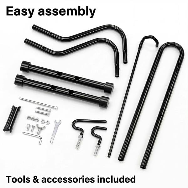 MONVELO Bike Rack Floor Stand Bicycle Parking Freestanding Storage Outdoor Black