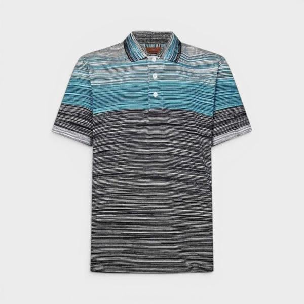 Missoni Space Dye Short Sleeve Polo Shirt