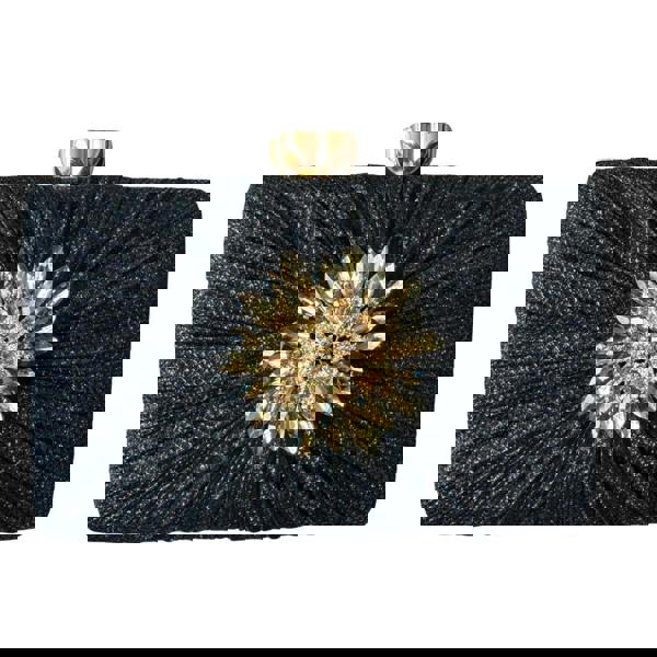 Love EMVY Petal Radiance Floral Clutch Sparkle Evening Bag