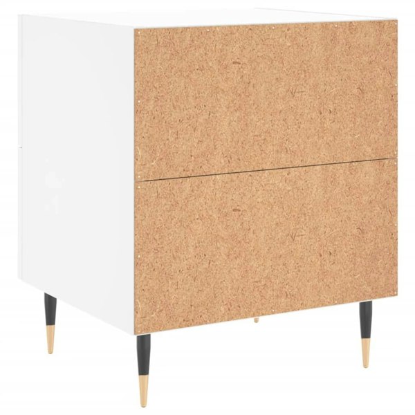 Berkfield Bedside Cabinets 2 pcs White 40x35x47.5 cm Engineered Wood