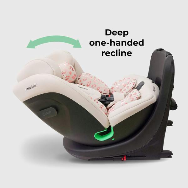 My Babiie MBCS300 i-Size (40-150cm) Spin Car Seat - Blush Leopard