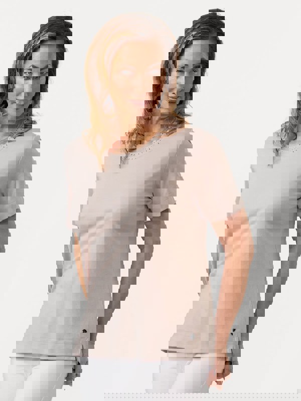 PennyPlain Nailhead Top - Cloud