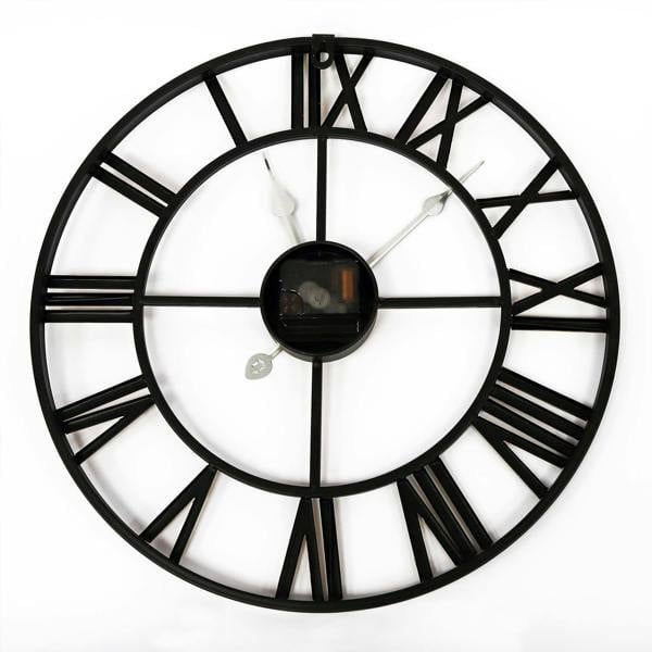 WALPLUS WC2146 - Gold And Black Vintage Roman Wall Clock - 43 cm / 17 in