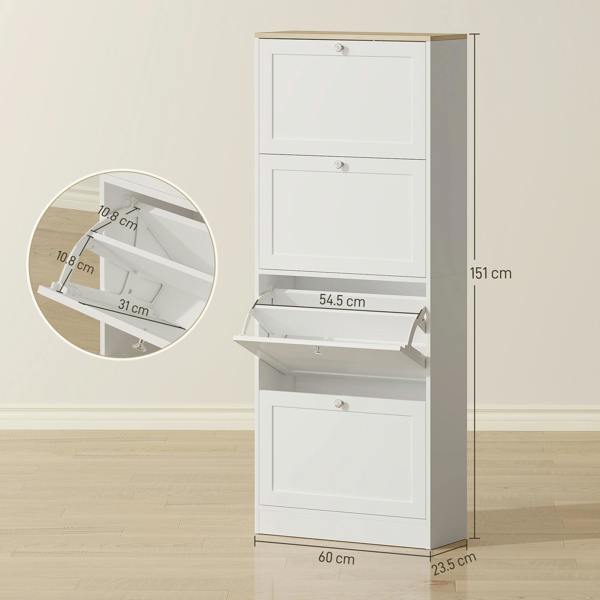 Flip-down Shoe Cabinet