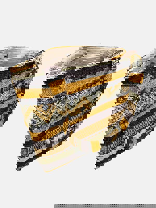 Berber Leather The Nador Small Expandable Fabric Tote in Yellow