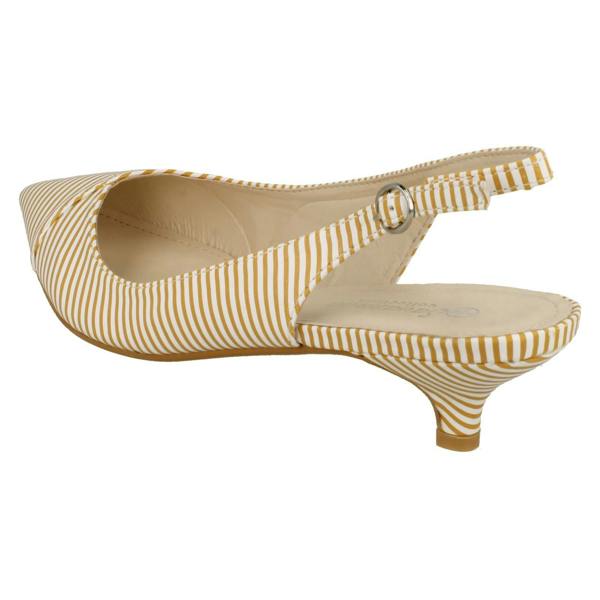 Savannah Ladies Savannah Striped Slingback Court Shoes