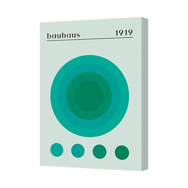 Benjamin Tate Design Bauhaus 1919 Abstract Circle Canvas Art Print Geometric Poster