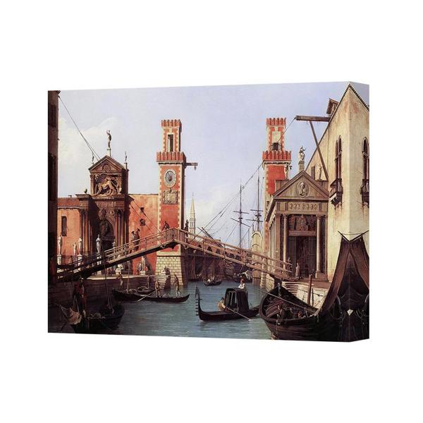 Benjamin Tate Design Venetian Canal Scene Canvas Wall Art Print 1978 Edition