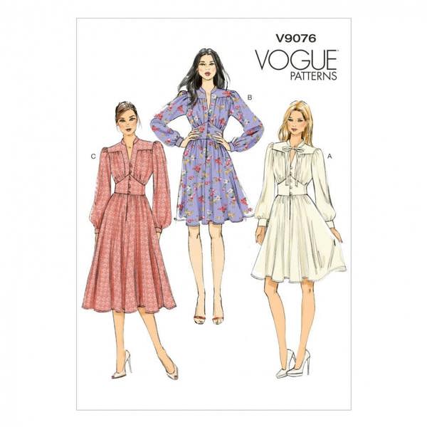 Vogue Sewing Pattern 9076, Dresses for Women, 6-8-10-12-14 - Easy