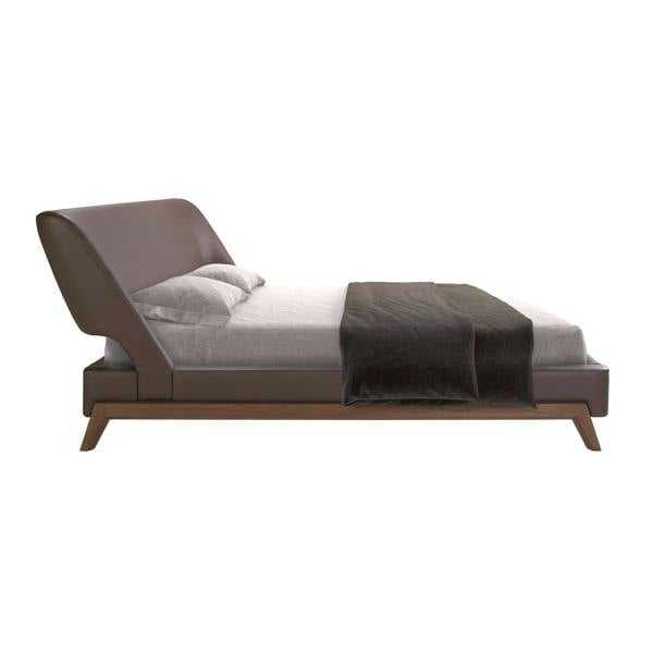 Angel Cerdá Chocolate Brown Leatherette Bed 7159