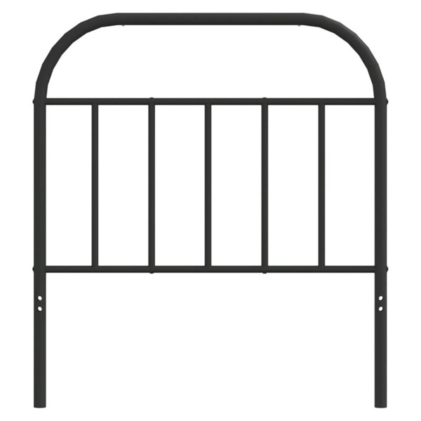 Berkfield Metal Headboard Black 90 cm