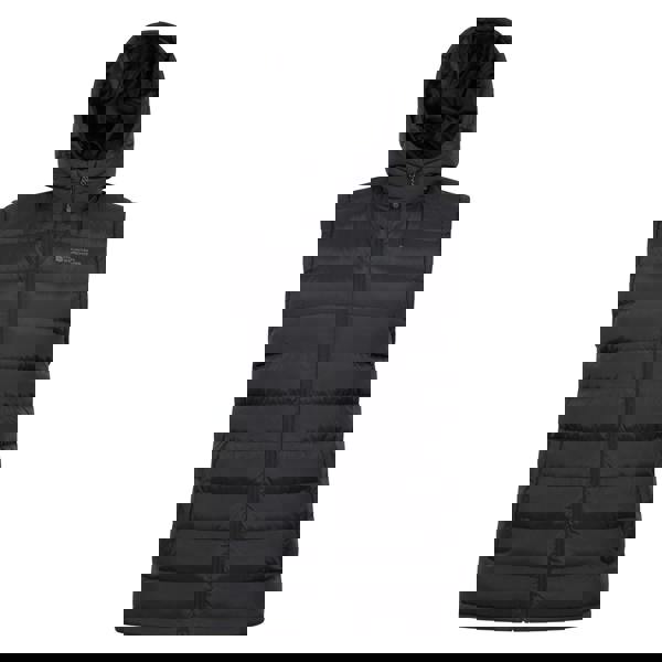 Mountain Warehouse Mens Seasons Hooded Padded Gilet - Black