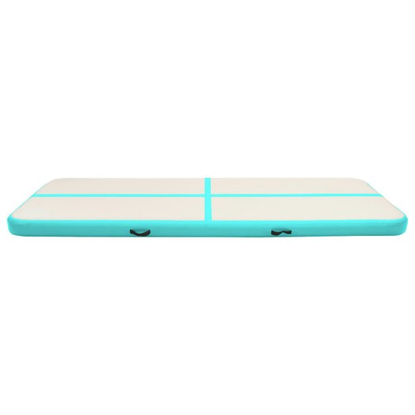 Berkfield Inflatable Gymnastics Mat with Pump 300x100x20 cm PVC Green