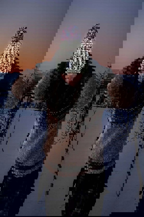 SuperBobble Winter Solstice Rib Hat