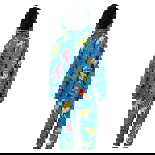 Mountain Warehouse Childrens/Kids Puddle Dinosaur Rain Suit - Blue - 