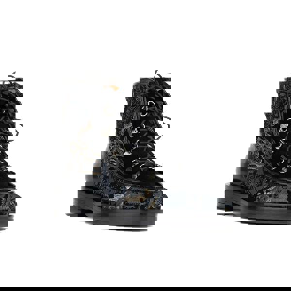 Embassy London Hedera - Black & Grey & Gold - Women's Suede Alpine Boot