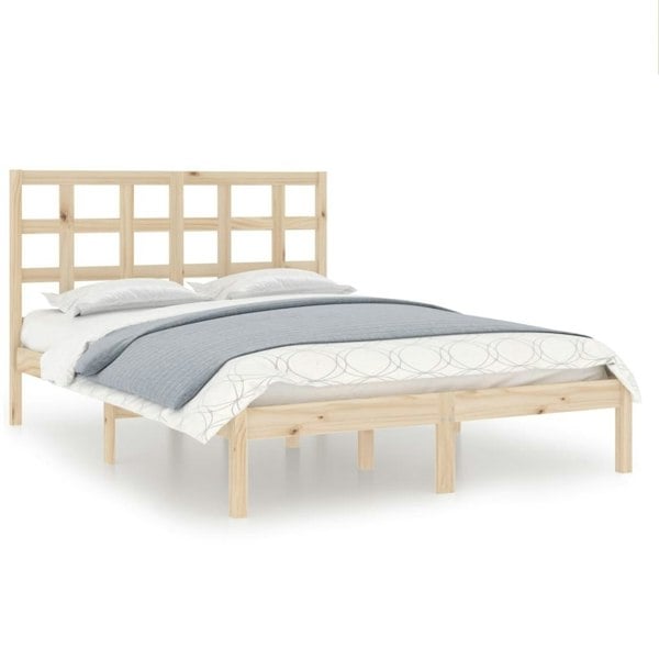 Berkfield Bed Frame Solid Wood 140x200 cm