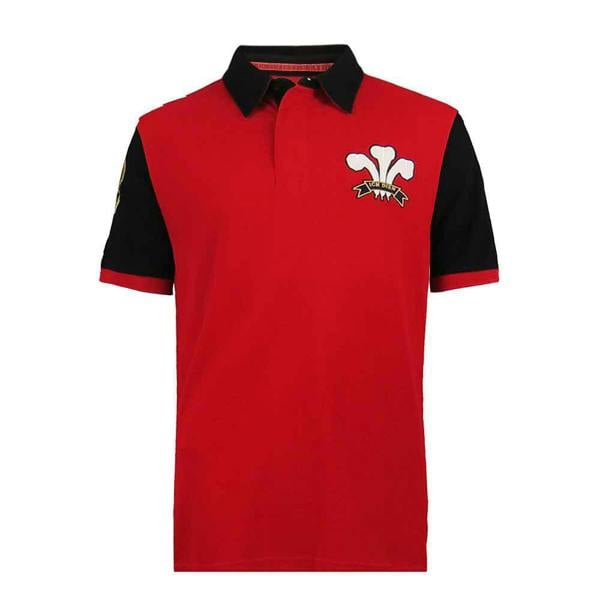 Wales-Rugby-Shirt-Polo-Vintage-Style-front