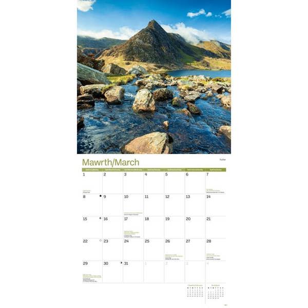 Wales Calendar 2027, Wall Calendars, Month To View, Travel, Gift