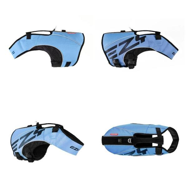 EzyDog DFD X2 Boost Dog Life Jacket in Blue