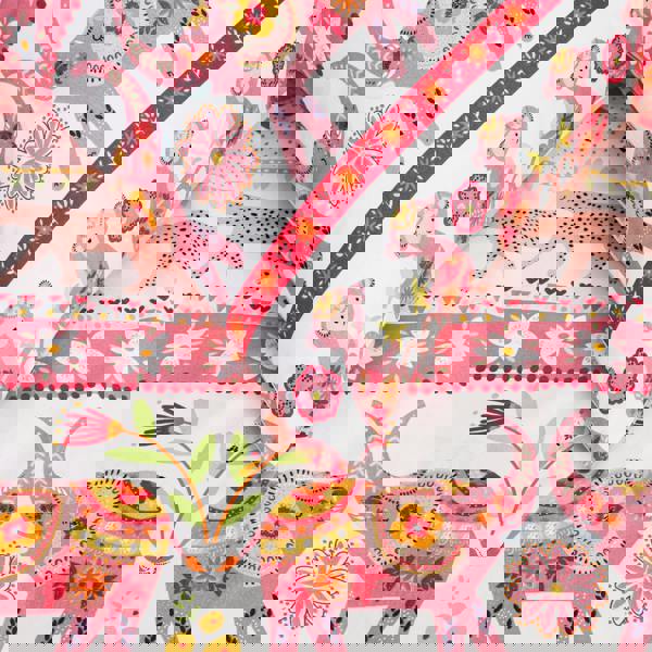 Smart Living Luxury Super Soft Reversible Fashion Flamingo Duvet Set & Pillowcases