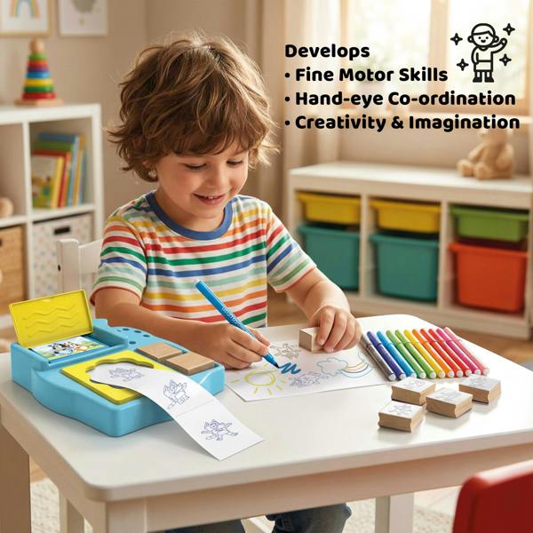 Multiprint Bluey Sticker Machine by Multiprint – Kids Craft & Stationery Set