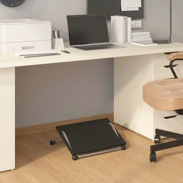 Berkfield Footrest Black 45x40x13.5 cm