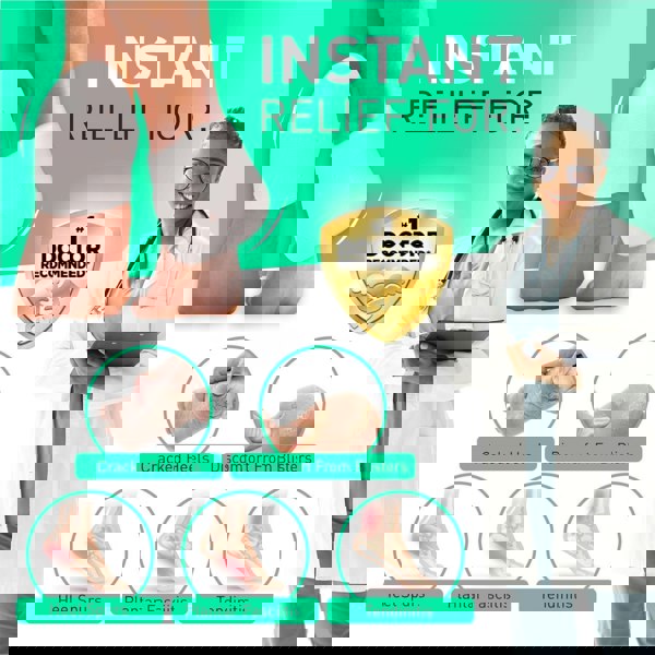 Silicone Heel Protectors (2 Pairs) to Prevent Blisters and Cracked Heels - aZengear