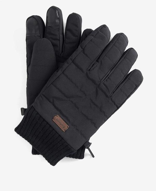 Barbour Banff Quilted Gloves - Black
