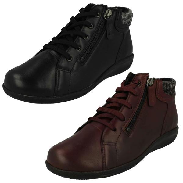 DB Shoes Ladies DB Shoes 2V Dual Fitting Ankle Boots Pipit