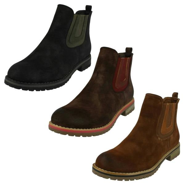 Down to Earth Ladies Down To Earth Flat Chelsea Ankle Boots