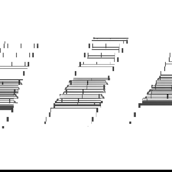 Dorel Home Jensen Metal Bed Black - Double