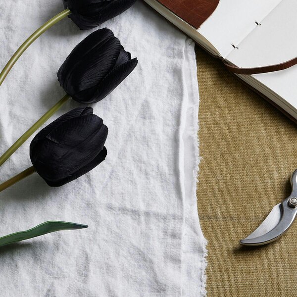 Wyld Haus Set of 3 Artificial Flowers Black Tulip Stems