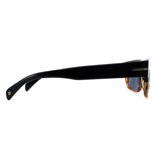 David Beckham Sunglasses DB7035/S 37N KU Black Horn Blue