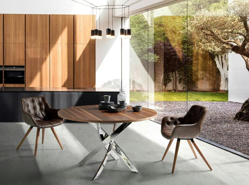 Angel Cerdá Chocolate brown leatherette chair 4073