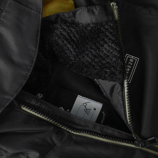 Dare 2B Childrens/Kids Wing It Ski Jacket - Black/Martini Olive - 