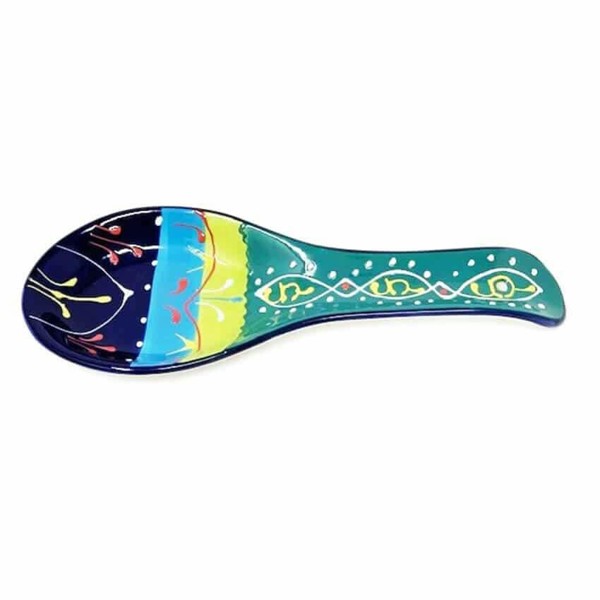 Verano Spanish Ceramics Classic Spanish - Spoon Rest - Blue/Green
