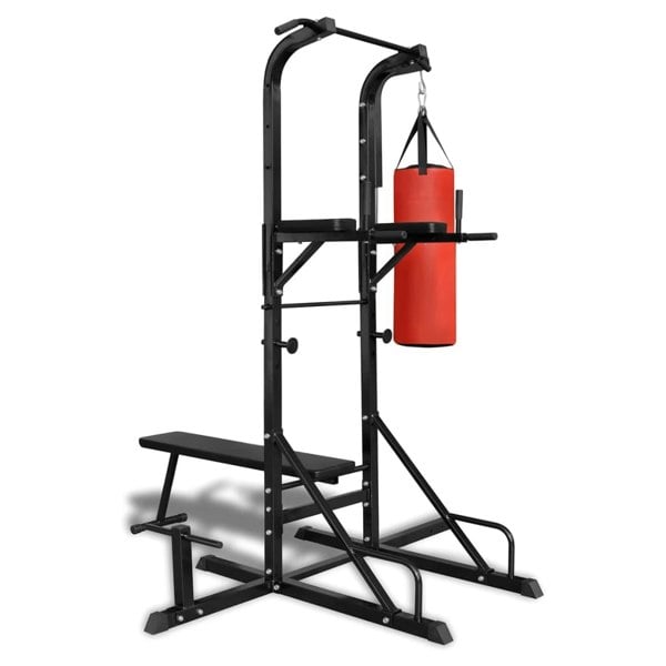 Berkfield Power Tower with Sit-up Bench and Boxing Bag