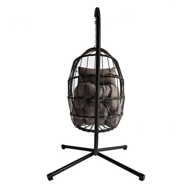 Groundlevel Luxury Hanging Egg Chair with Cushion