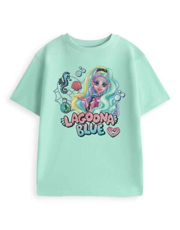 Vanilla Underground Monster High Girls Blue Lagoona Blue Short Sleeved T-Shirt