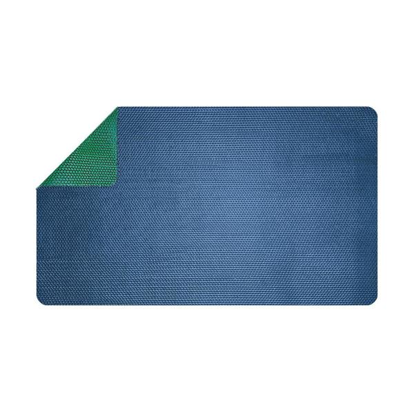 Nicoman Non Slip PVC Drainage Mat Dual Colour Blue/Green 1.2m Wide