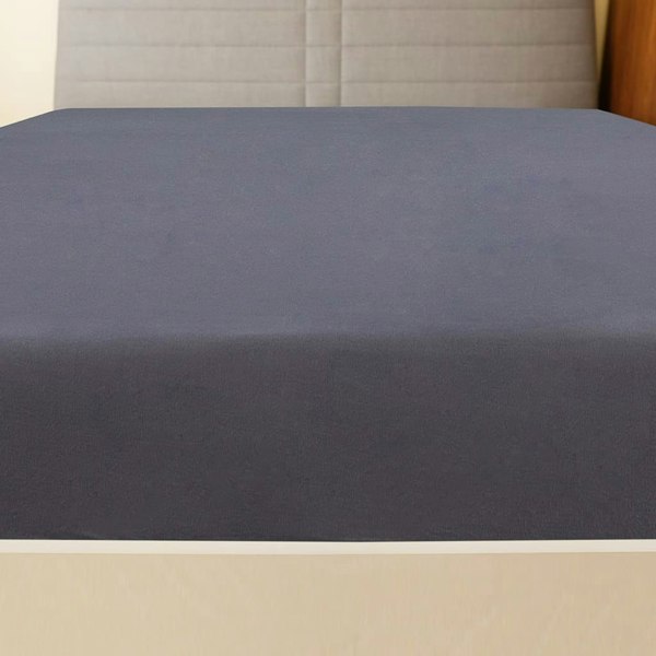 Berkfield Jersey Fitted Sheet Anthracite 160x200 cm Cotton