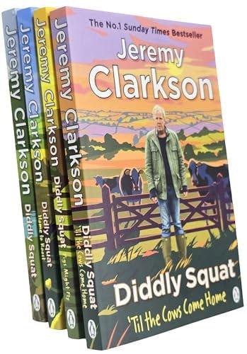 Diddly Squat Series By Jeremy Clarkson: 4 Books Set (Diddly Squat: A Year On The Farm, ‘Til The Cows Come Home, Pigs Might Fly and Home to Roost)