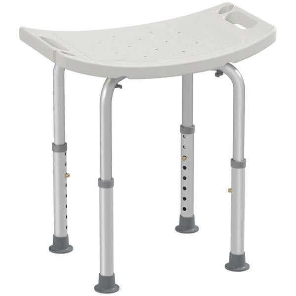 Dyzi Adjustable Shower Bath Stool Non-Slip Aluminium Frame Seat