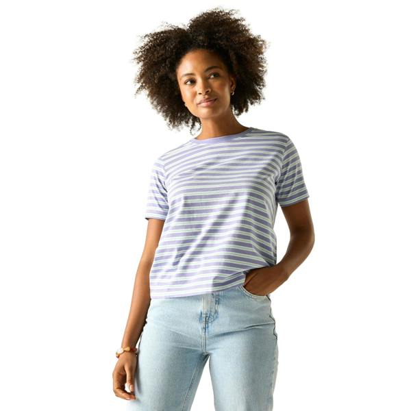 Regatta Womens/Ladies Bayletta Striped T-Shirt - Pansy - 