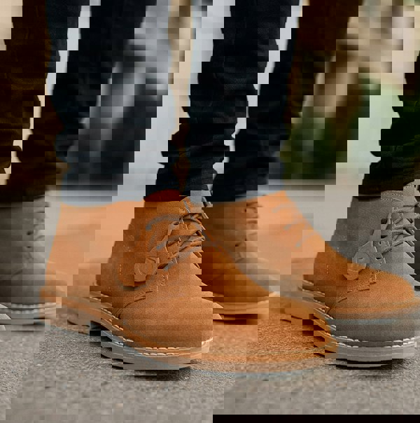 Popps VESPA Unisex Desert Boots Cognac