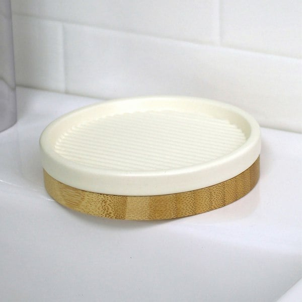 Showerdrape Bondi Cream Ceramic Bathroom Soap Dish