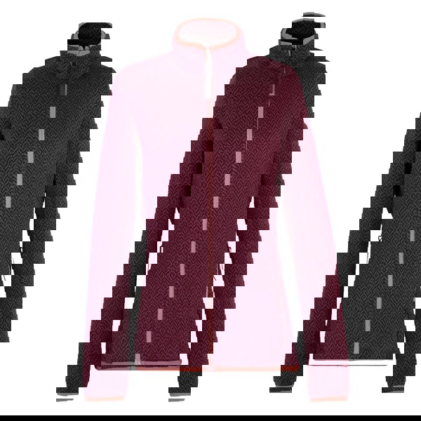 Regatta Womens Elzie Full Zip Fleece Jacket - Dark Pimento/Burgundy