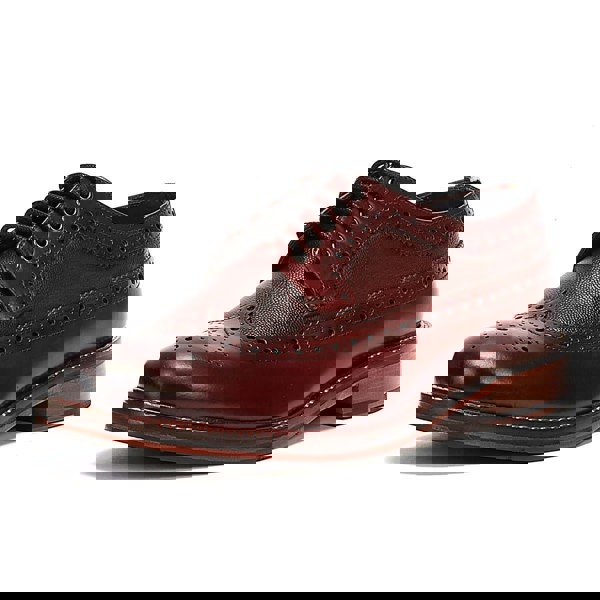 Ben Sherman Archie Brogue Leather Men's Burgundy Lace-Up Shoes